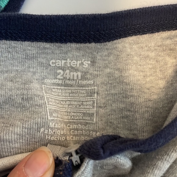 Carter’s & The Children’s Place PJs Set 24M(2T) Crocodile, Christmas & Ocean Set - Picture 4 of 6